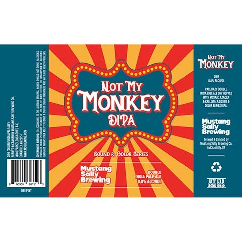 Mustang Sally Not My Monkey DIPA