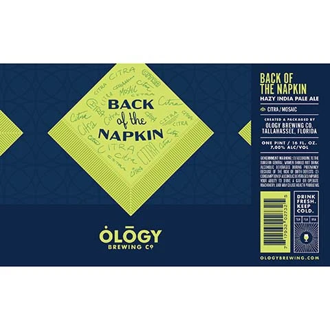 Ology Back of the Napkin Hazy IPA