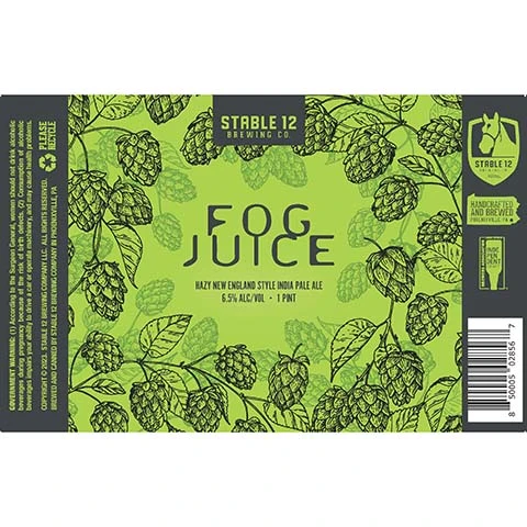 Stable 12 Fog Juice Hazy IPA