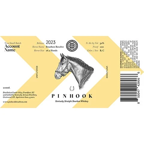 Pinhook True Small Batch Straight Bourbon Whiskey