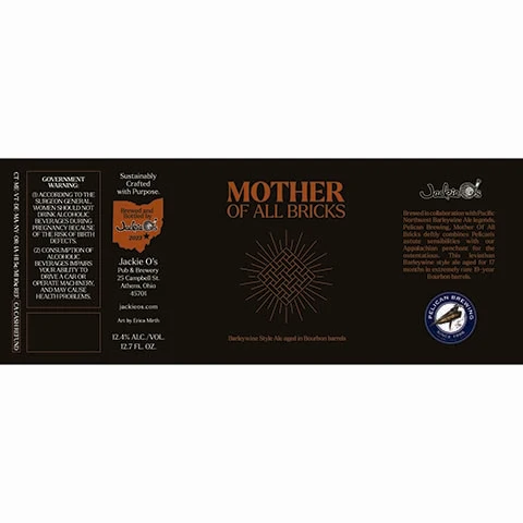 Jackie O's Mother Of All Bricks Barleywine Style Ale