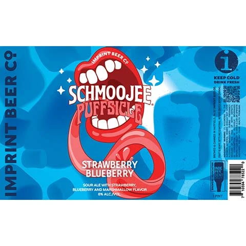 Imprint Schmoojee Puffsicle Stawberry Blueberry Sour