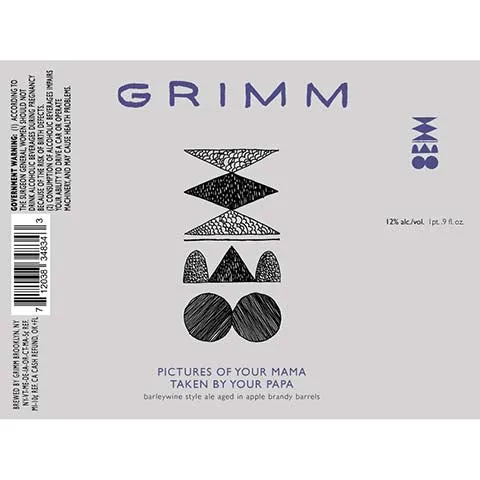 Grimm Pictures Of Your Mama Taken By Your Papa Barleywine Ale