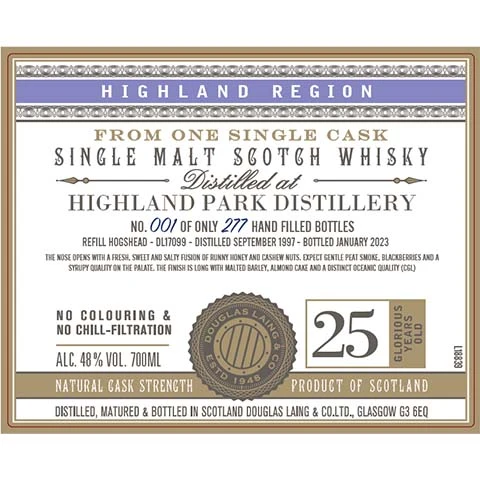 Douglas Laing's Highland Park Single Malt Scotch Whisky