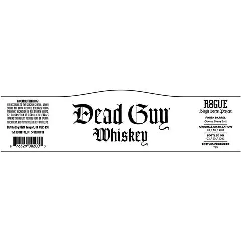 Rogue Dead Guy Oloroso Sherry Cask Finished Whiskey