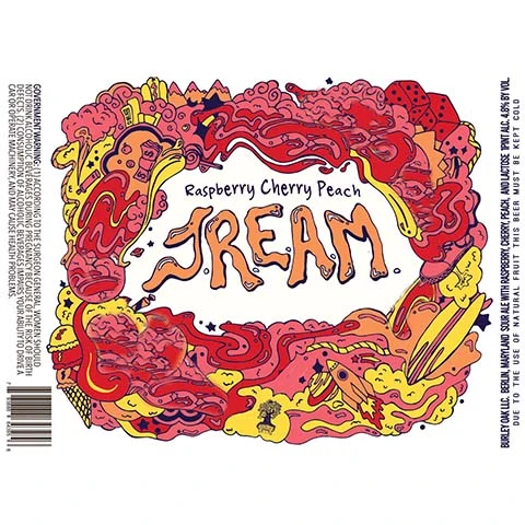 Burley Oak Raspberry Cherry Peach JREAM Sour