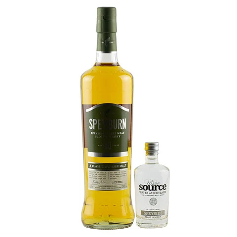 Speyburn 10 Year Old Scotch Whisky with Source Water Gift Box Set