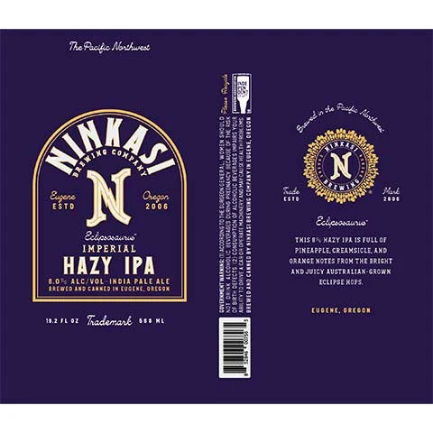 Ninkasi Eclipsosaurus Imperial Hazy IPA