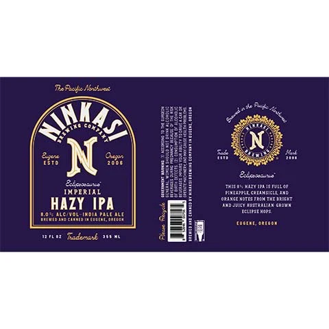 Ninkasi Eclipsosaurus Imperial Hazy IPA