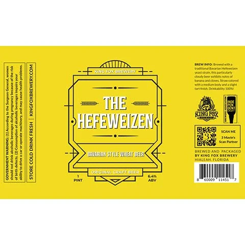 King Fox The Hefeweizen Wheat Beer