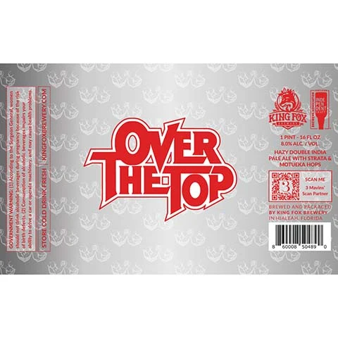 King Fox Over The Top Hazy DIPA