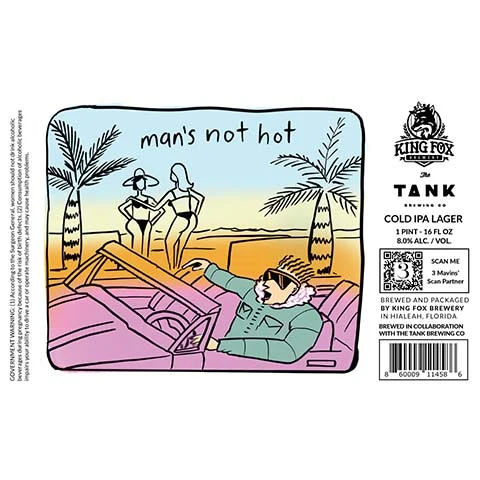King Fox Man's Not Hot Cold IPA Lager