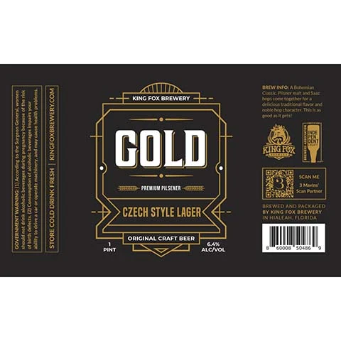 King Fox Gold Lager