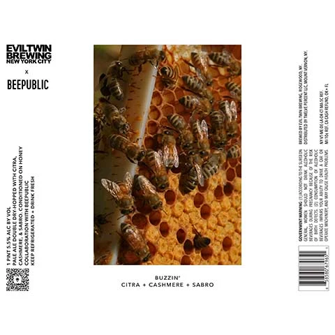 Evil Twin Buzzin' Citra + Cashmere + Sabro Pale Ale