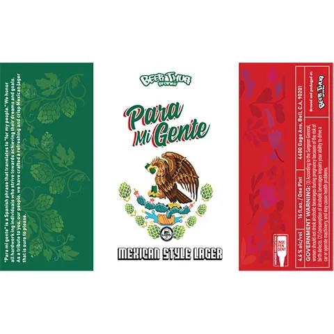 Beer Thug Para Mi Gente Lager