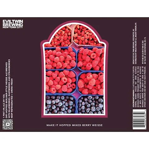 Evil Twin Make It Hopped Mixed Berry Weisse
