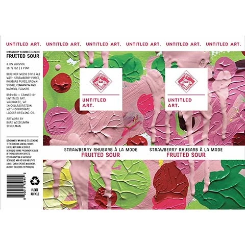 Untitled Art Strawberry Rhubarb A La Mode Fruited Sour