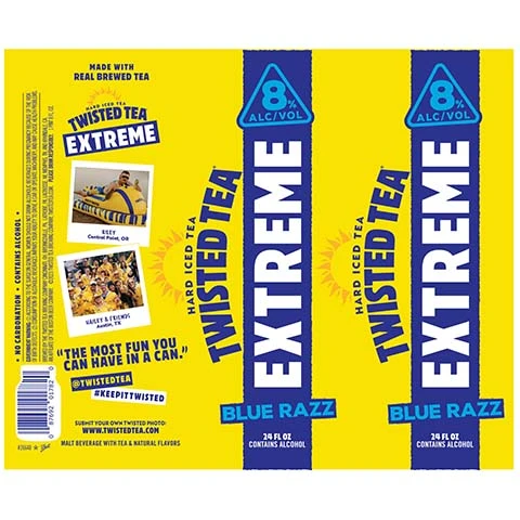 Twisted Tea Extreme Blue Razz Hard Iced Tea