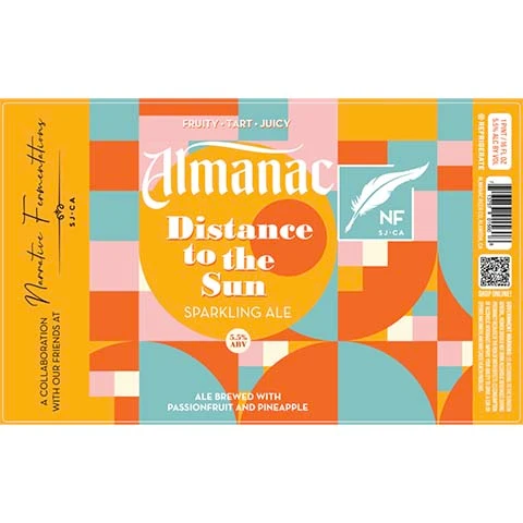 Almanac Distance To The Sun Sparkling Ale