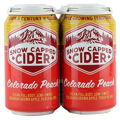 Snow Capped Colorado Peach Cider