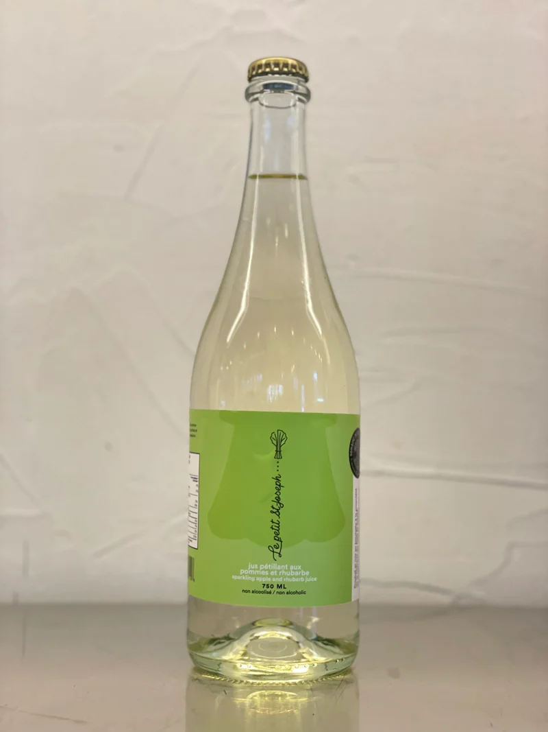 Jus pétillant pomme-rhubarbe
