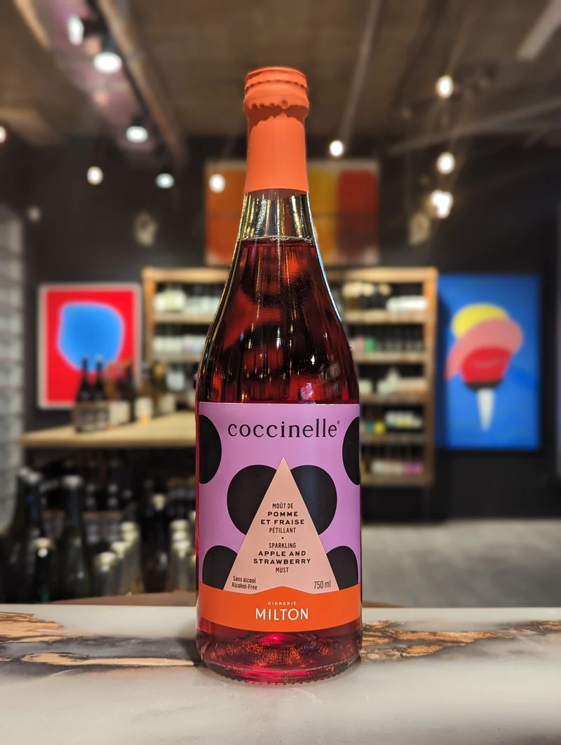 Coccinelle - Moût de pomme et fraise pétillant