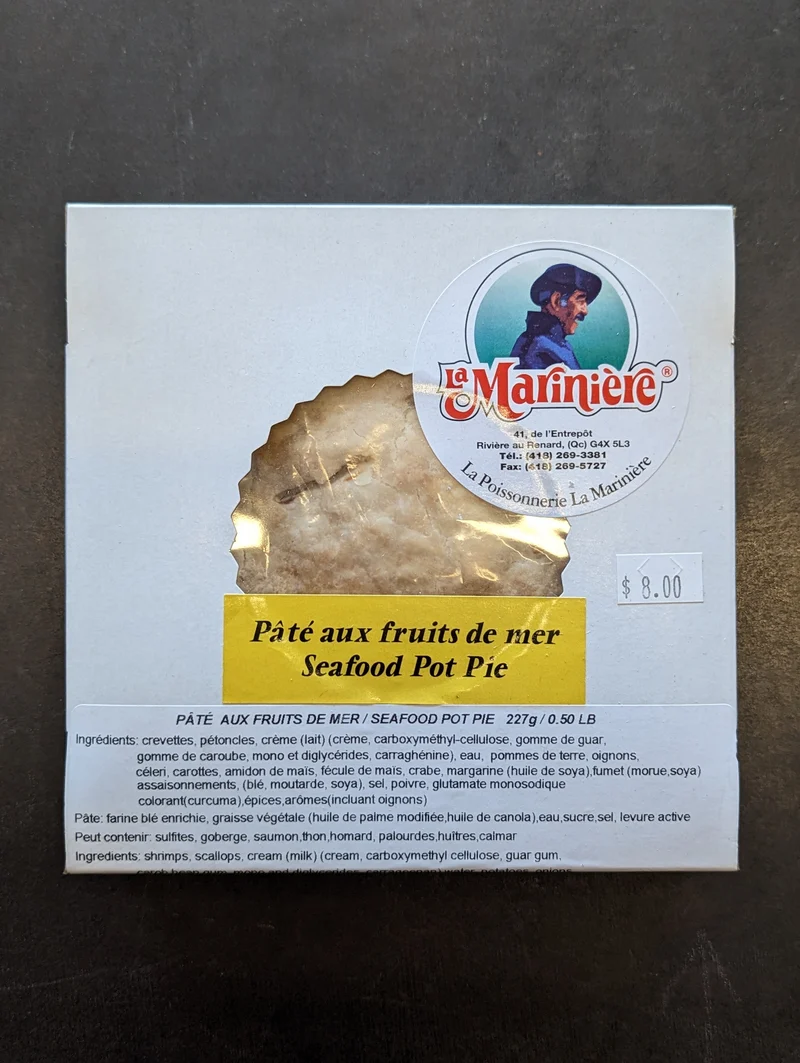 Pâté aux fruits de mer La Marinière