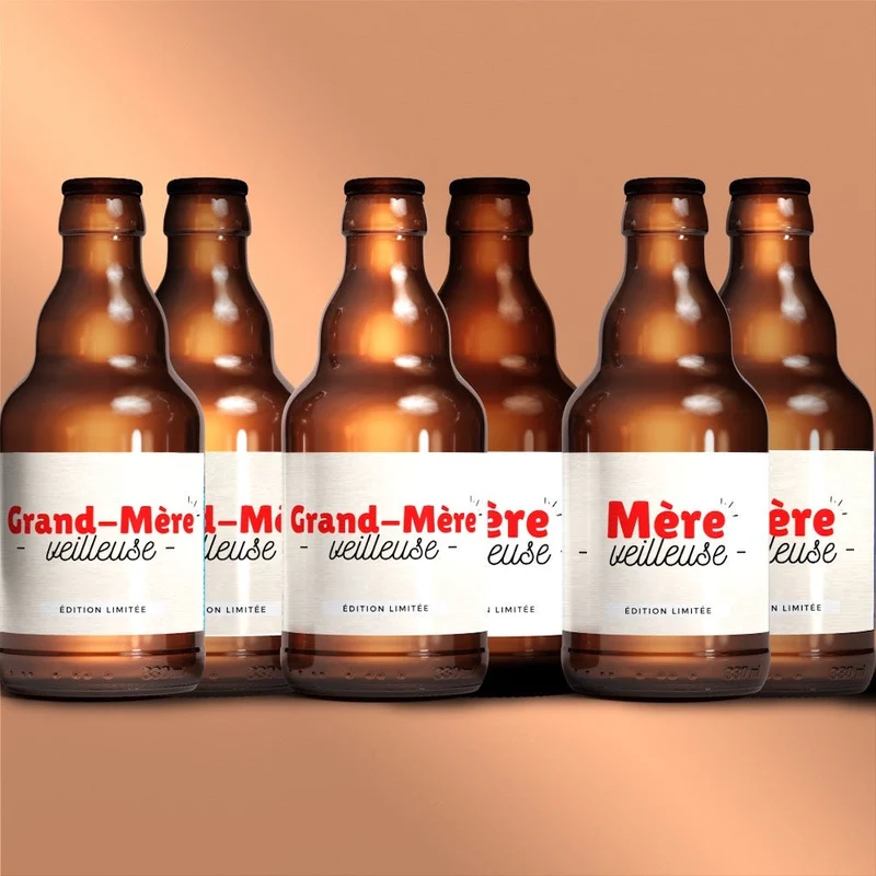 Coffret bière 3 bouteilles Mère-veilleuse + 3 bouteilles Grand-Mère-veuilleuse