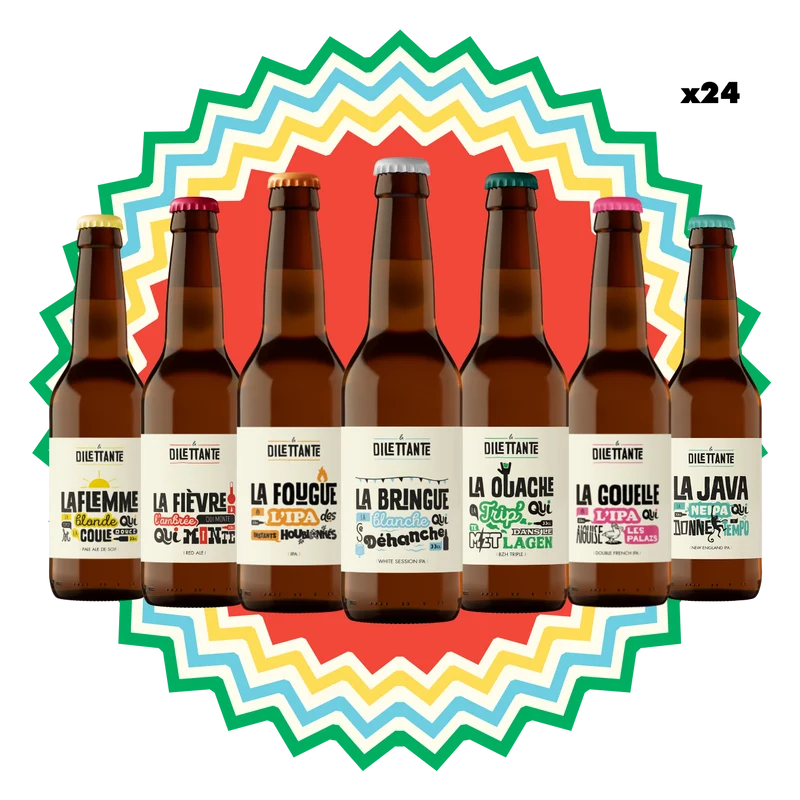 Pack de bières découverte - Brasserie La Dilettante