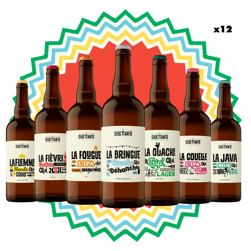 Pack de bières découverte - Brasserie La Dilettante