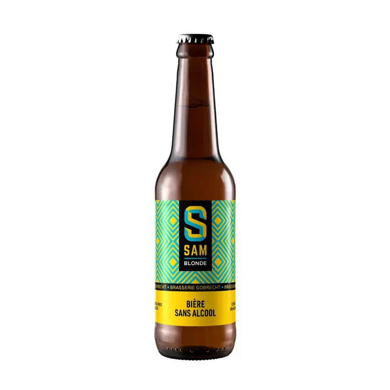 Bière SAM blonde sans alcool 0,5% - bouteille 33 cl