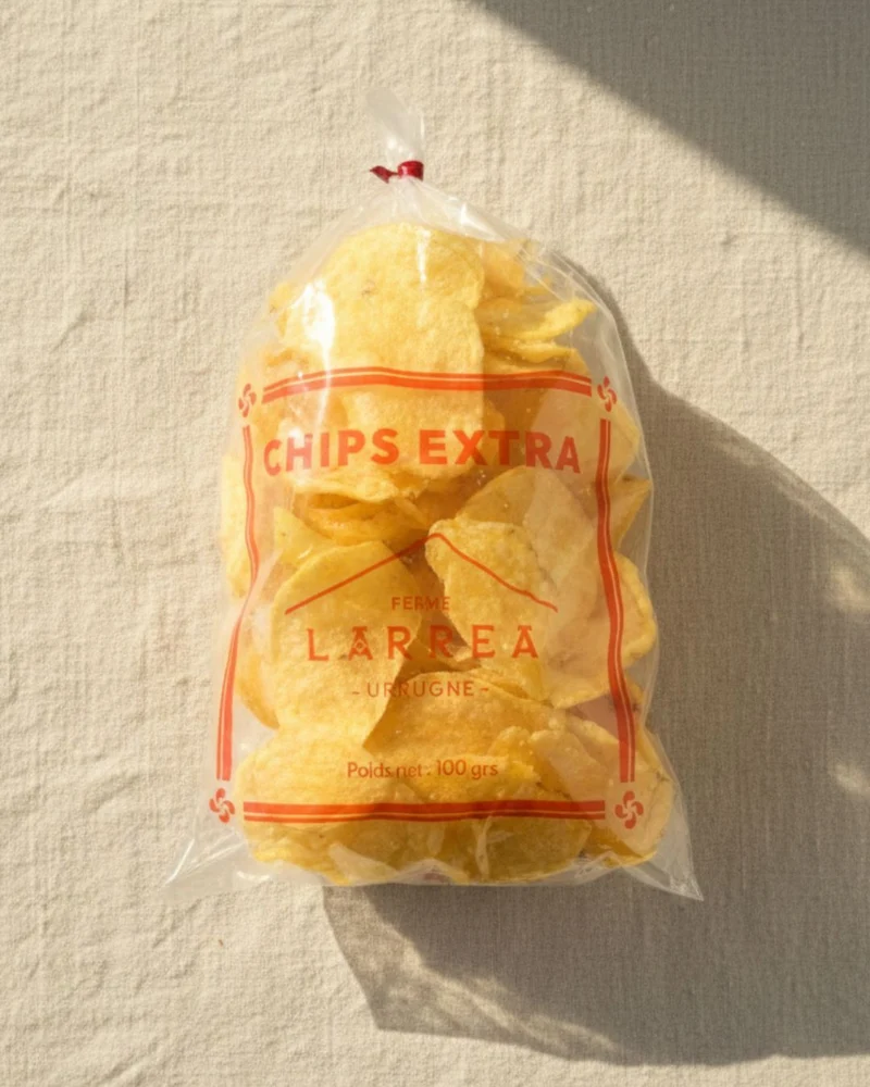 Chips artisanales de la ferme Larrea : la chips d'Urrugne