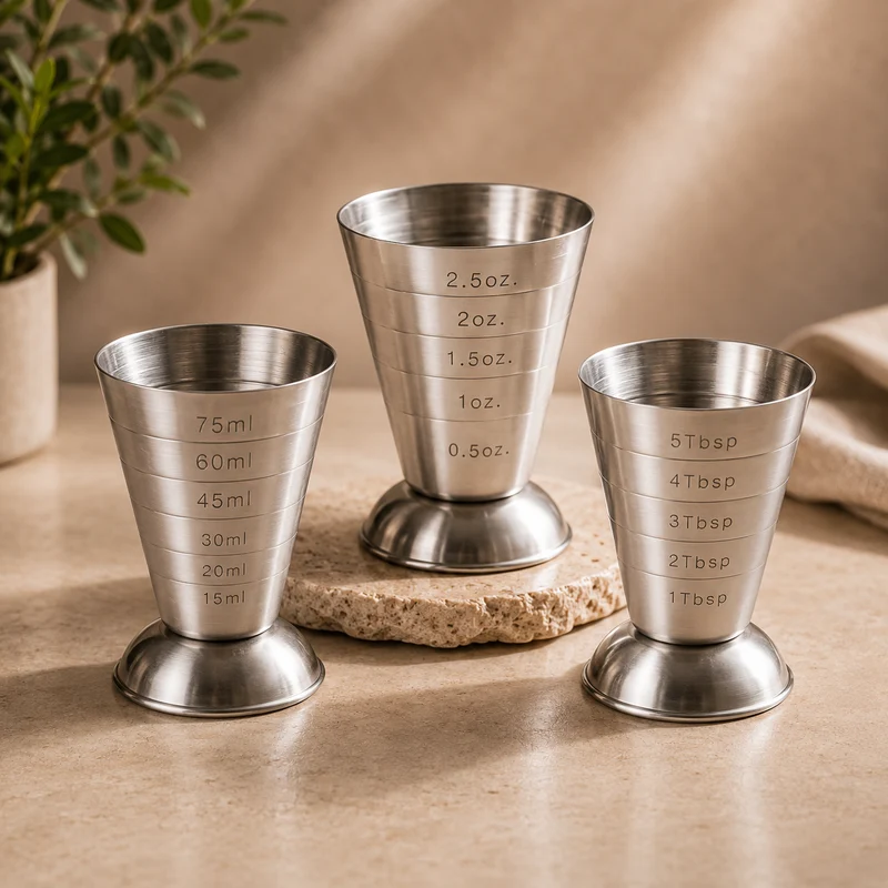 Doseur Cocktail Jigger en Acier Inoxydable - Gradué