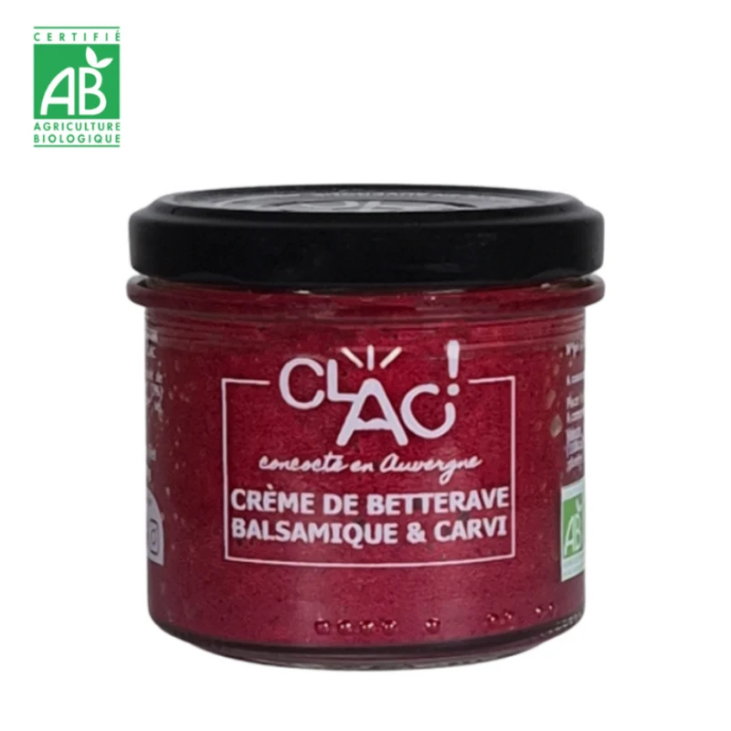 Crème de Betterave Balsamique & Carvi Bio 100 g - Conserverie CLAC