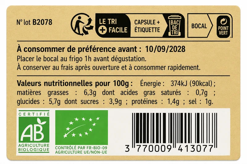Caviar d'Aubergine Bio 100 g - Conserverie CLAC