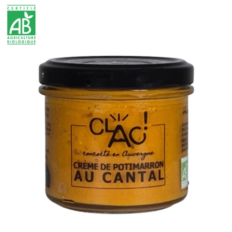Crème de Potimarron au Cantal Bio 100 g - Conserverie CLAC