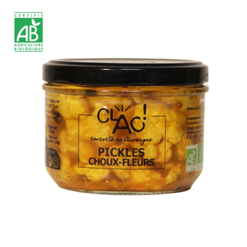 Pickles de choux-fleurs Bio 220 g - Conserverie CLAC