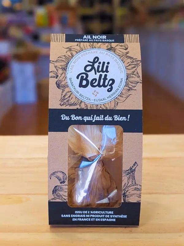 Ail Noir bio du Pays Basque, 2 têtes, Lili Beltz