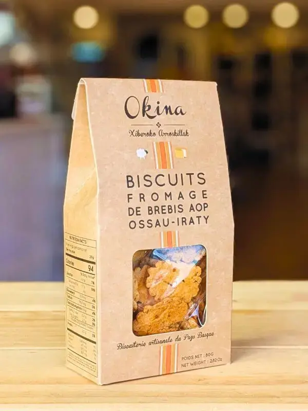 Biscuit au fromage de Brebis AOP Okina - Produit basque artisanal