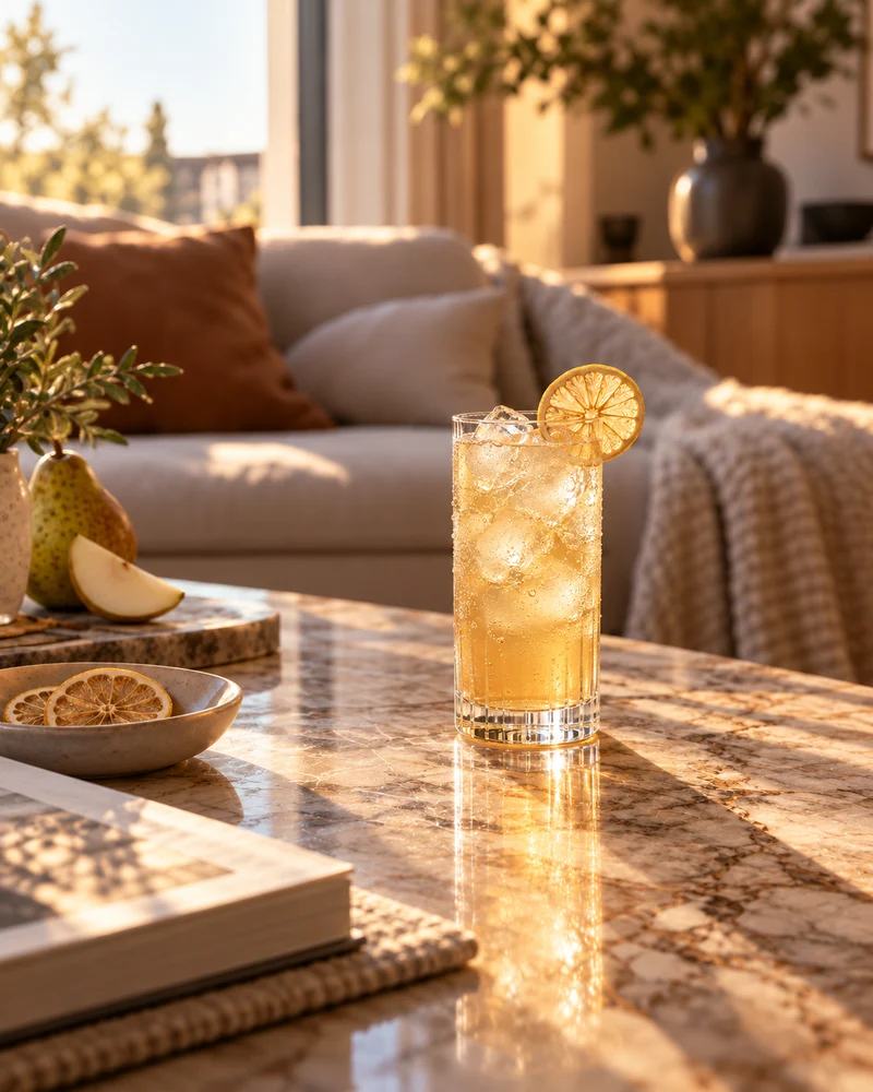 Kit Mocktail Sans Alcool - Poire Épicée Pétillante - 9 verres