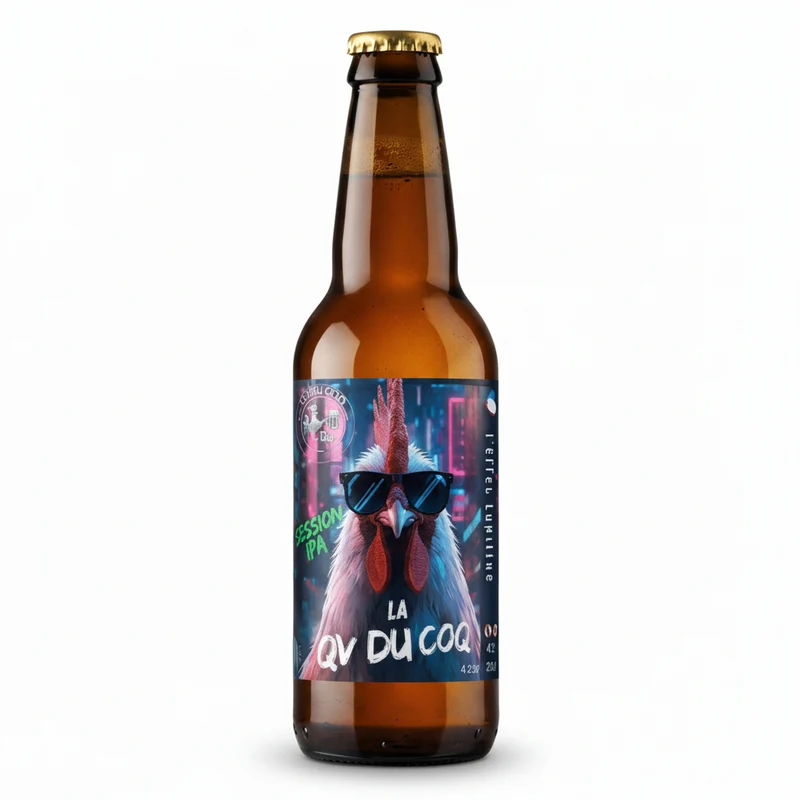 Bière QV DU COQ Session IPA 33 cl - L'Effet Lupuline