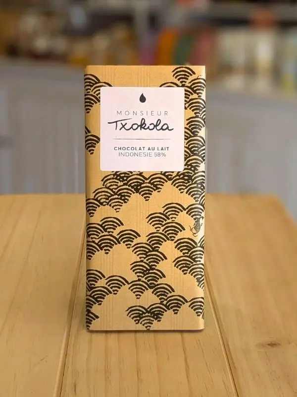 Chocolat au lait Indonésie 58% - Monsieur Txokola