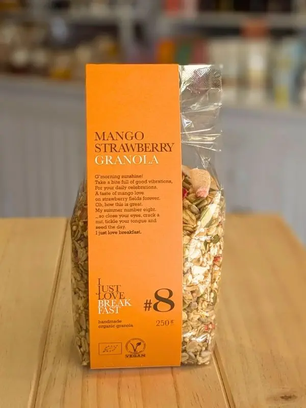 Granola healthy bio Fraise et Mangue - I Just Love Breakfast