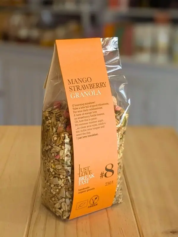 Granola healthy bio Fraise et Mangue - I Just Love Breakfast