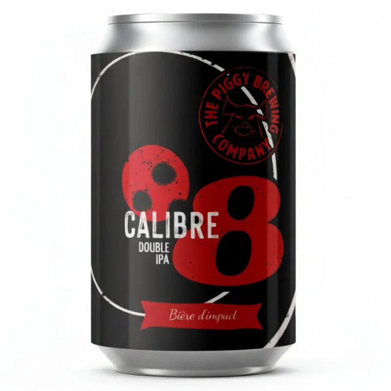 Bière Calibre 8 Double IPA 33 cl - Brasserie Piggy Brewing Company
