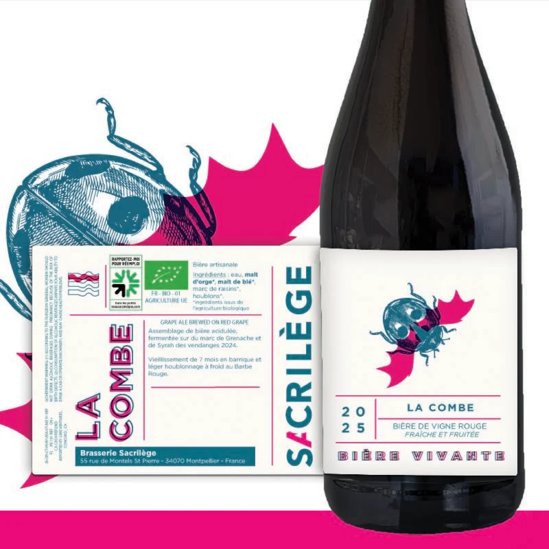 La Combe - Bière de vigne rouge - 5.8% vol