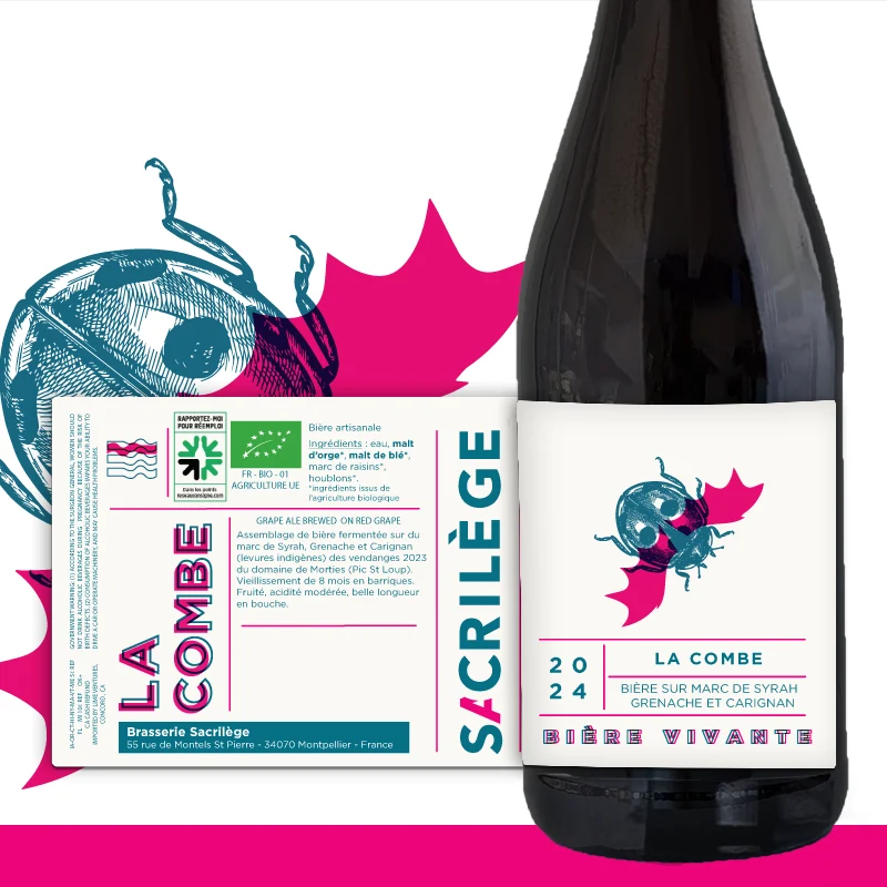 La Combe - Bière de vigne rouge - 5.8% vol