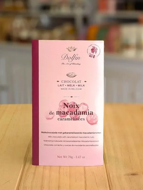 Chocolat au lait Noix de macadamia caramélisées Dolfin