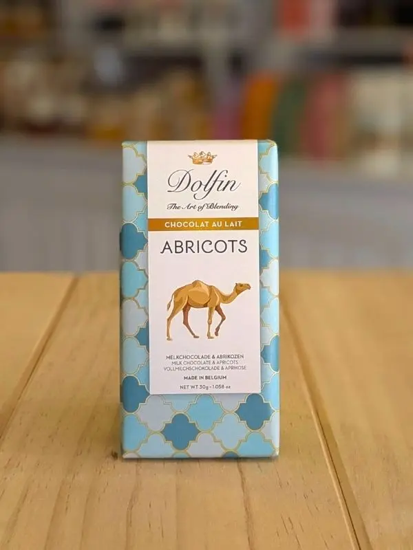 Chocolat au lait Abricots Dolfin : mini-tablette gourmande