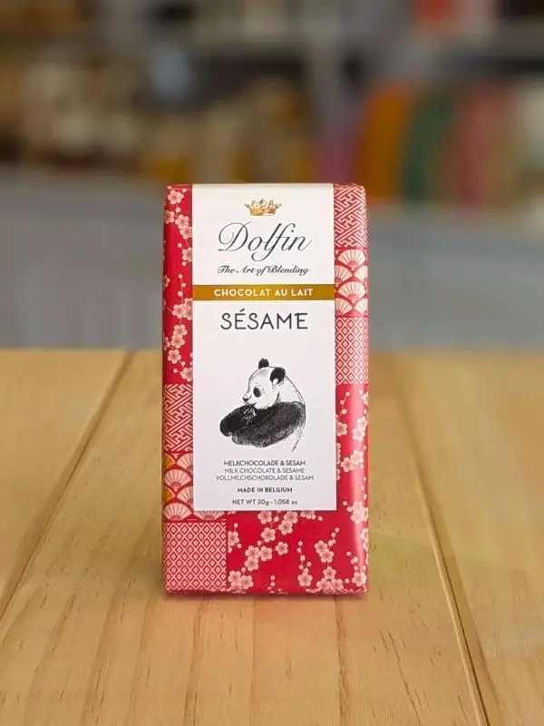 Chocolat au lait Sésame grillé : mini-tablette gourmande